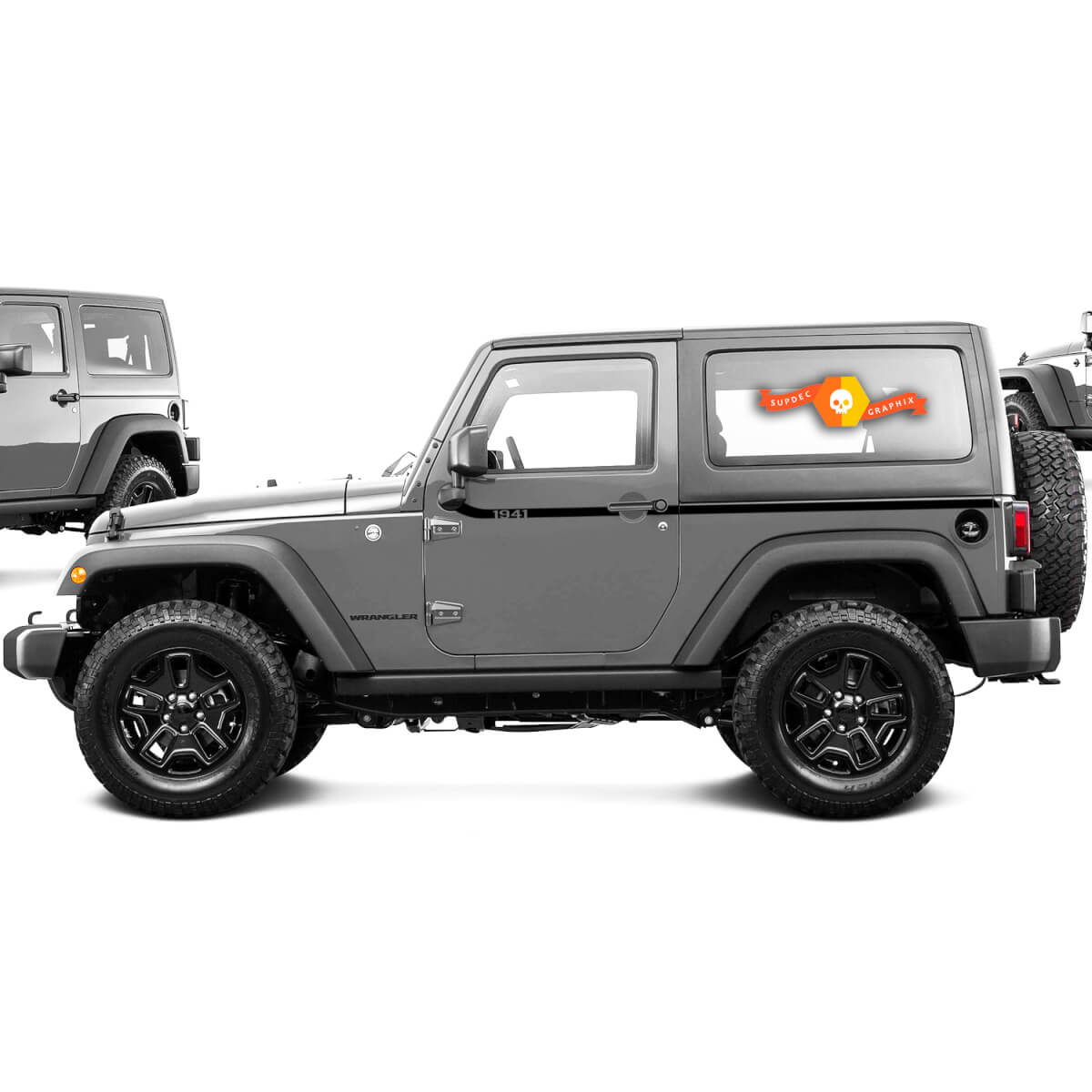 Waist Line Stripe Car Sticker Fit For Jeep Wrangler Graphics Decal