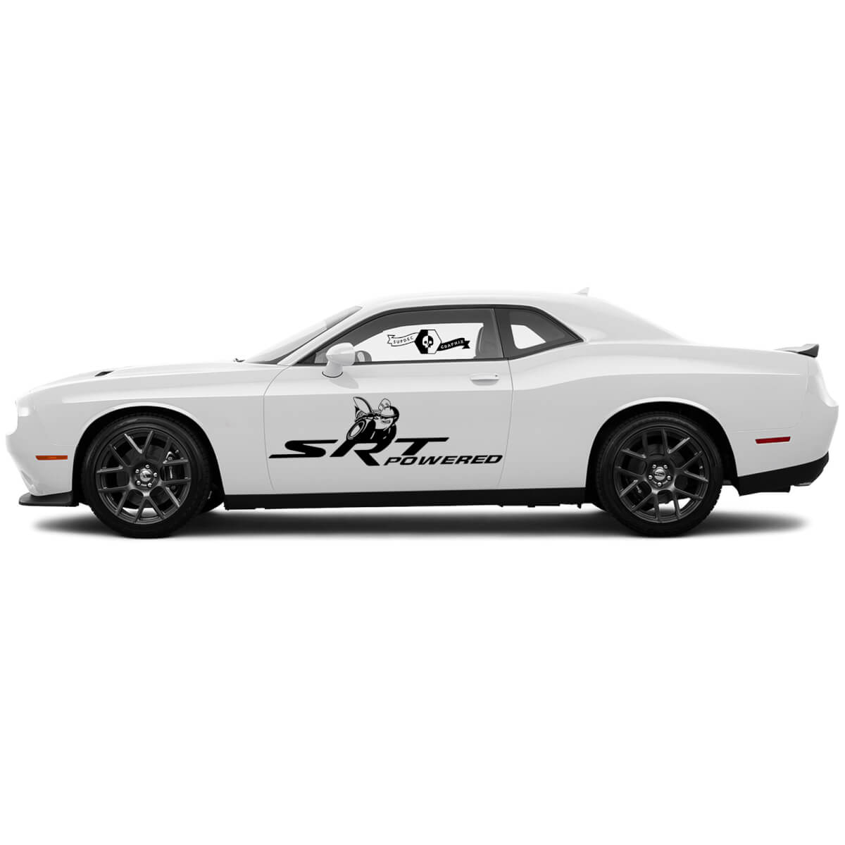 SRT Powered Scat Pack splash decals for Dodge Challenger or Charger Side Vinyl Decals Stickers