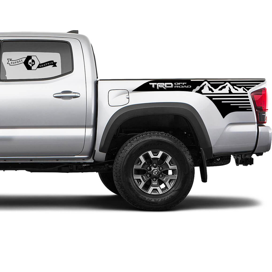 TRD 4x4 Off-Road Mountains BedSide Side Vinyl Stickers Decal fit to Toyota Tacoma Tundra all years #22