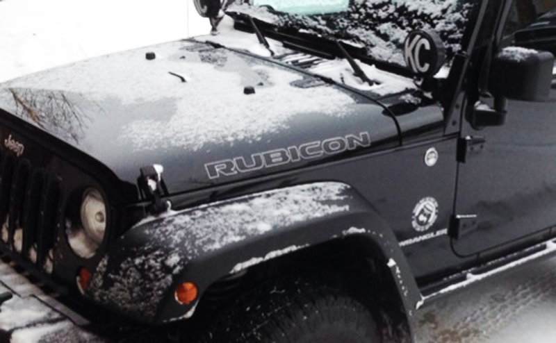 2 Jeep Rubicon Hood Any Colors CJ TJ YK JK XJ circuit Vinyl Stic