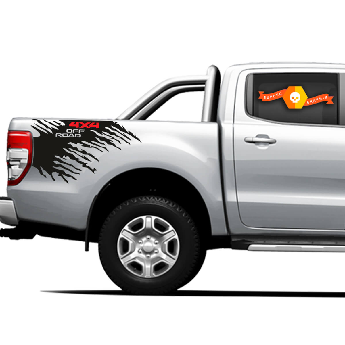 4x4 Off Road Truck Splash side bed Graphics Stickers Decals for Ford Ranger 5