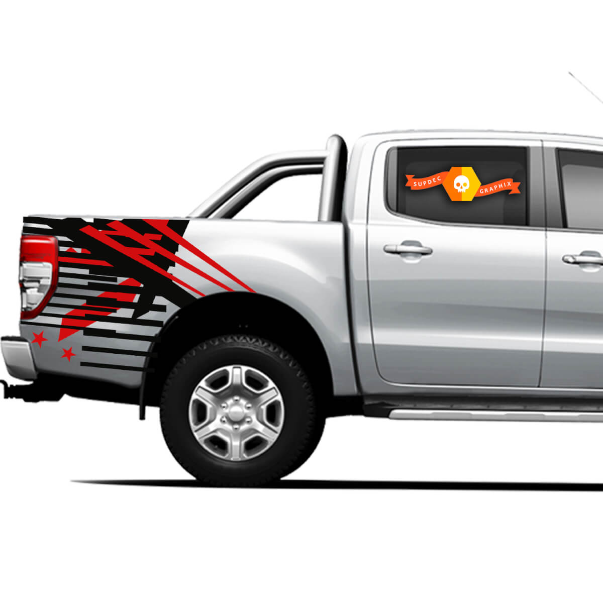 4×4 Off Road Truck Splash Lines side bed Graphics Stickers Decals for Trucks