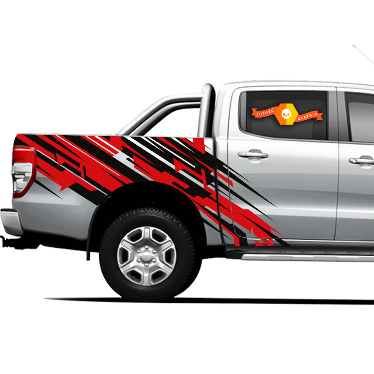 4×4 Off Road Truck Splash Lines side bed Graphics Stickers Decals for Trucks 4