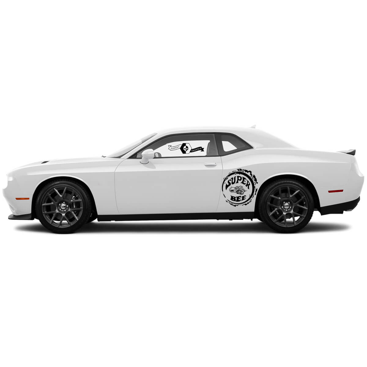 Pair Dodge Challenger SRT Scat Pack  Side Stickers Decals Vinyl Graphics Super Bee Sphere