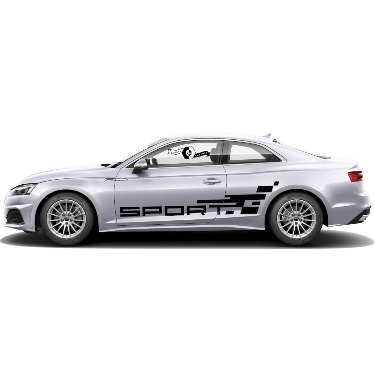 Pair Audi A5 Sport Car Styling Doors Side Vinyl Auto Car Sticker for Audi Sport