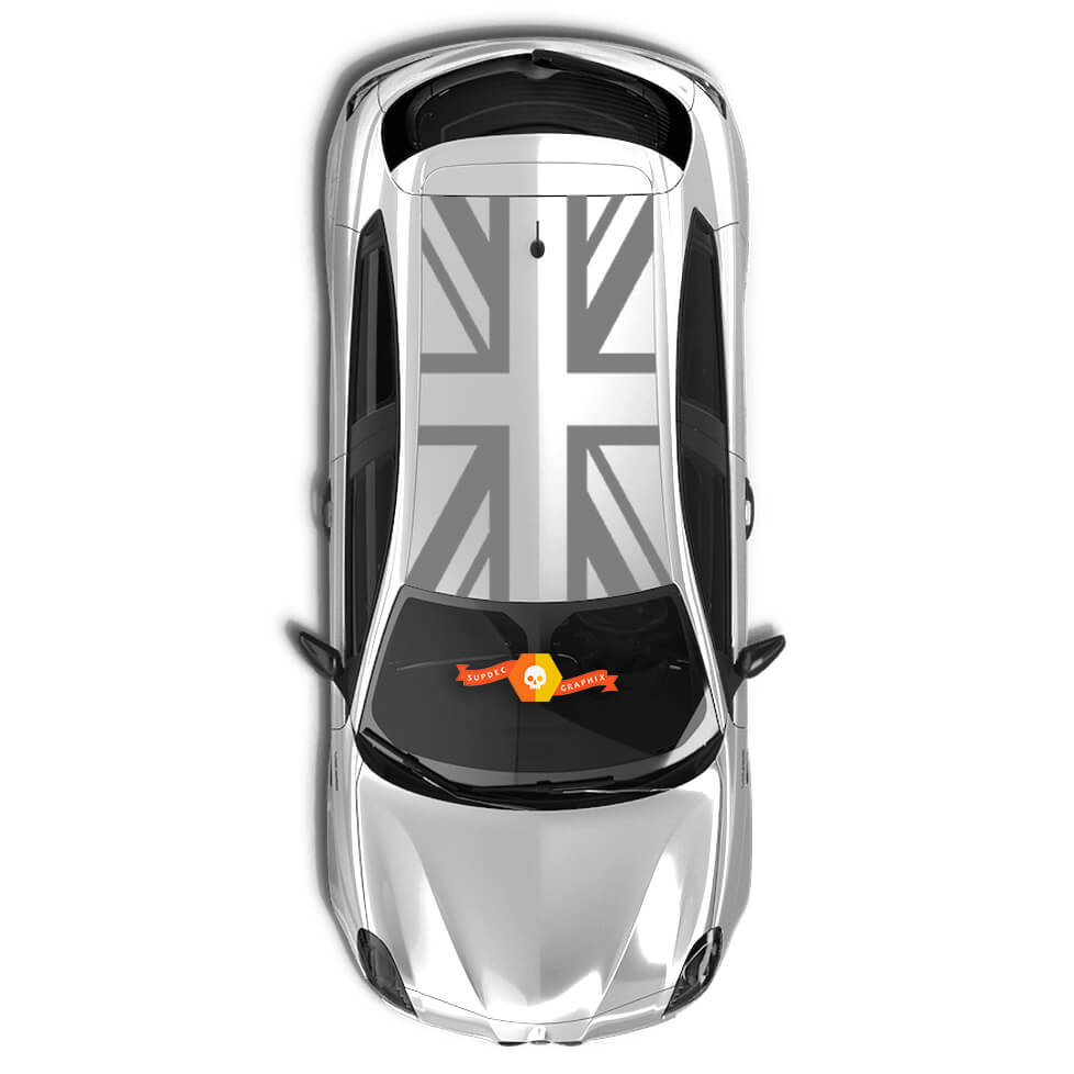 Vinyl Decals side Stickers Alfa Romeo british rooftop flag gray new 2022