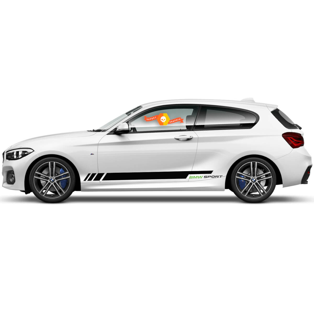 2 x Vinyl Decals Graphic Stickers side bmw 1 series 2015 rocker panel sport 2022