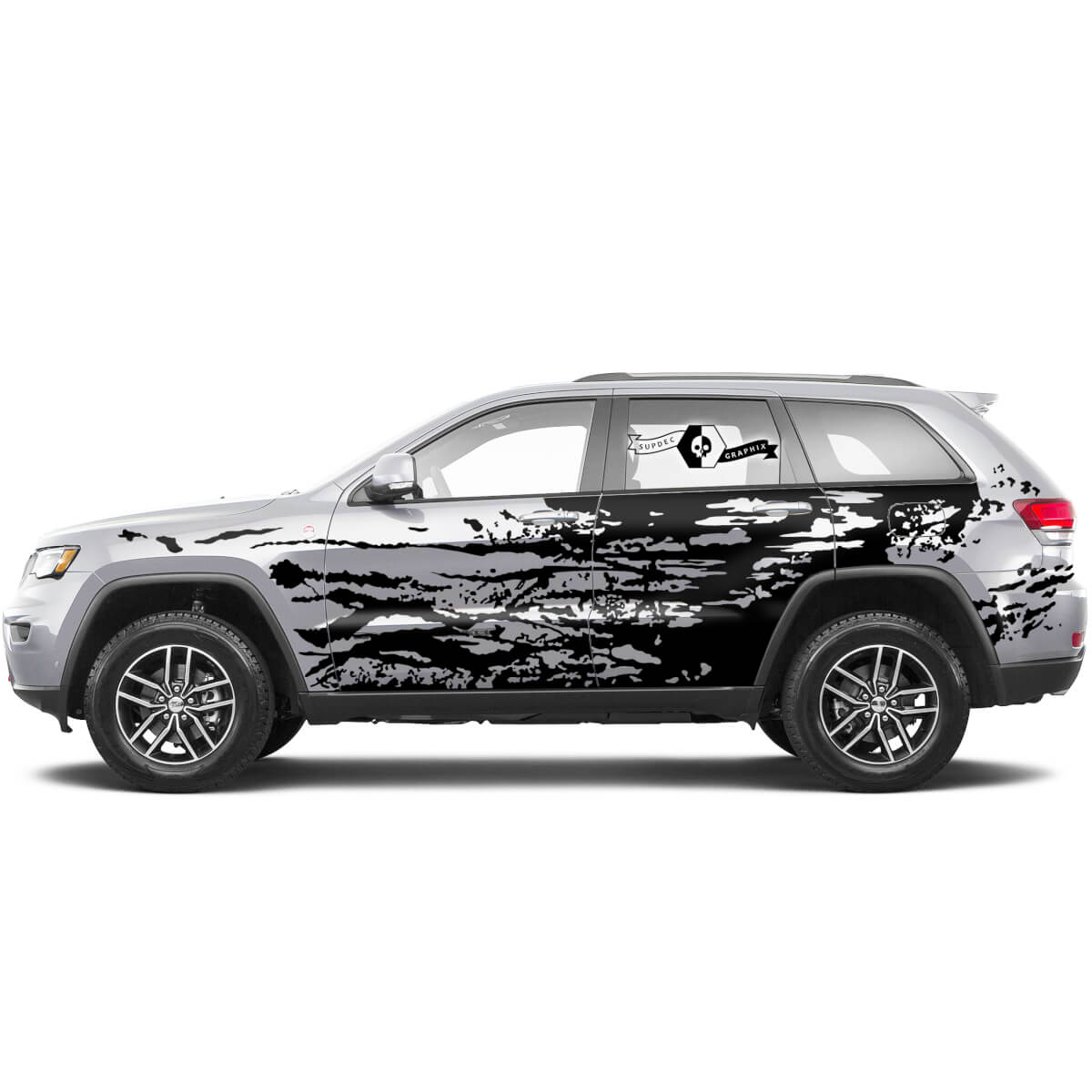 2 Decal Sticker mud splash side door graphics Vinyl Decal Sticker for Jeep Grand Cherokee