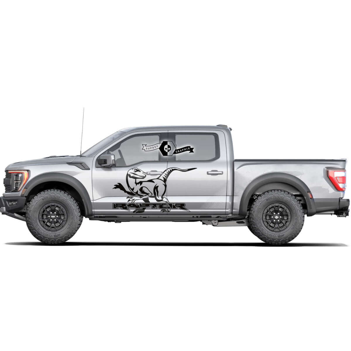 Ford F-150 Raptor Logo 2022 Side Doors Splash Graphics side decal Stickers