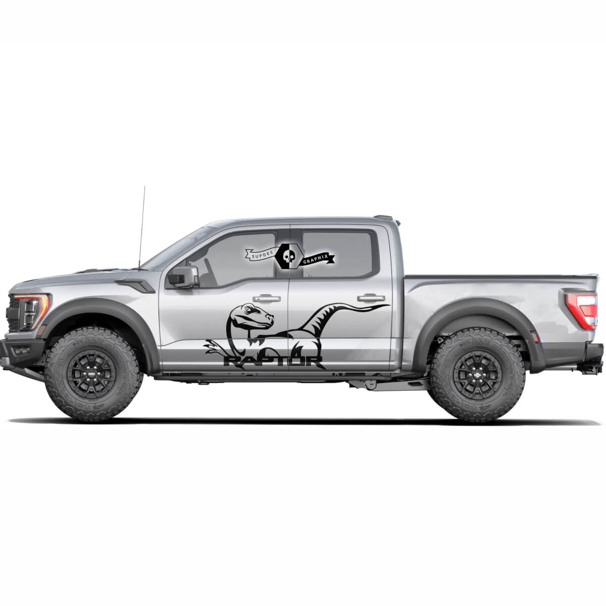 Ford F-150 Raptor Logo 2022 Side Doors Splash Graphics decal Stickers