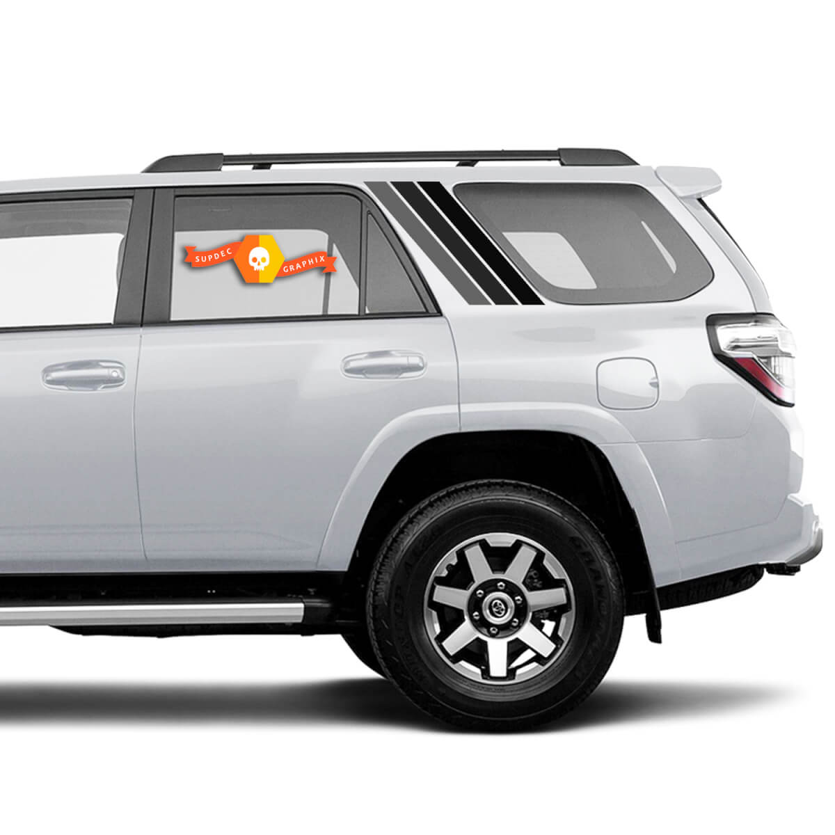 Pair of 4Runner Stripes Side Vinyl Decals Stickers for Toyota 4Runner 