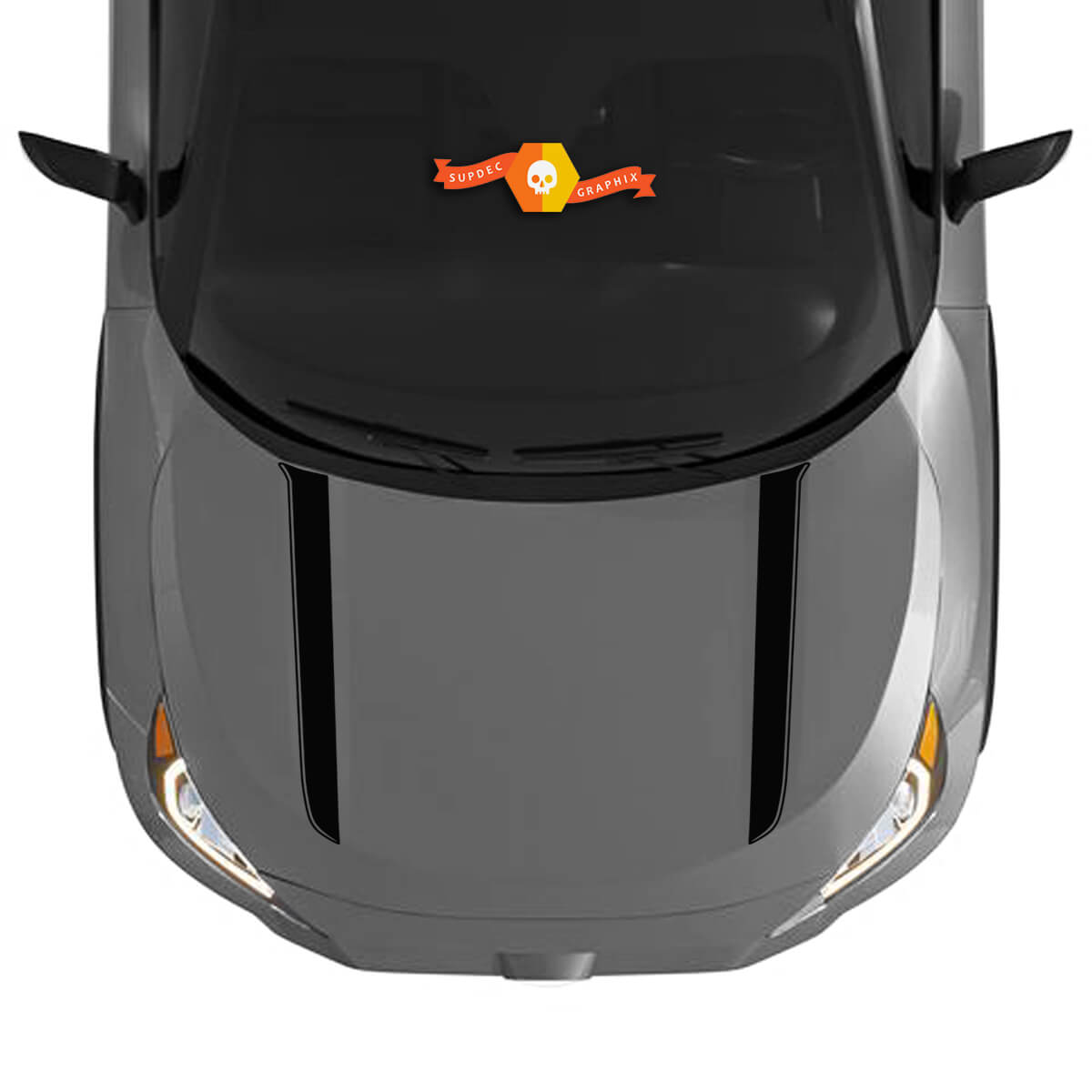 ନୂ ହୁଡ ଏମ୍ଫାସିସ ଡେକାଲ୍ ସ୍ଟିକର୍ ଗ୍ରାଫିକ୍ କିଟ୍ ଟୋୟୋଟା RAV4 2019 - 2022 ଭିନିଲ୍ ଡେକାଲ୍ ସ୍ଟିକର୍।
