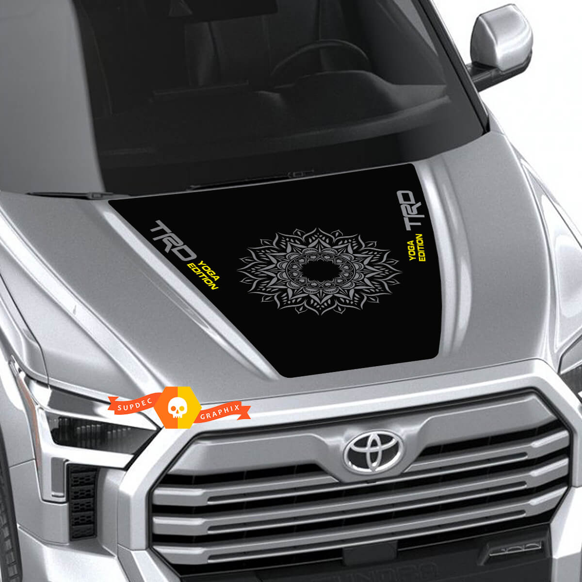 New Toyota Tundra 2022 Hood TRD SR5 Yoga Edition Wrap Decal Sticker Graphics SupDec Design Custom