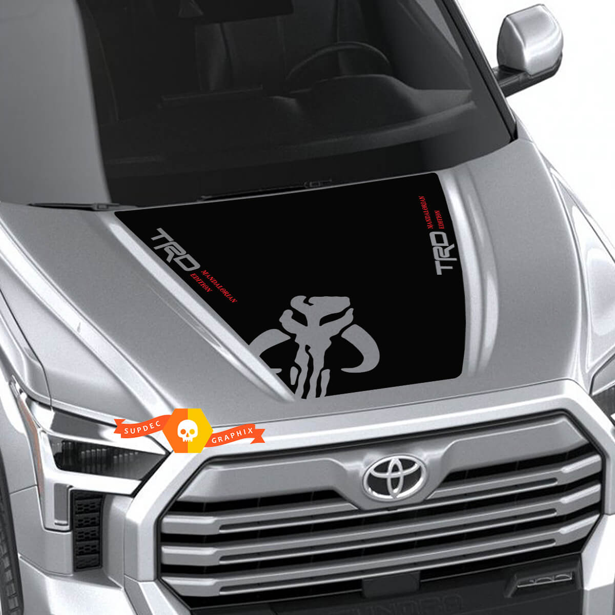 New Toyota Tundra 2022 Hood TRD SR5 Mandalorian Wrap Decal Sticker Graphics SupDec Design
