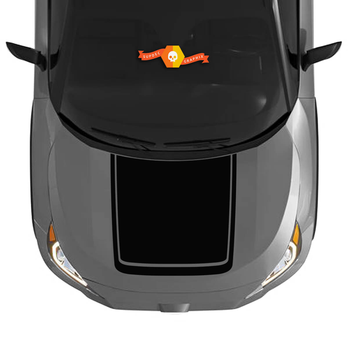 Hood RAV4 Solid with Trim Decal Sticker Graphic Kit for Toyota RAV4 2019 - 2022 vinyl decal sticker
