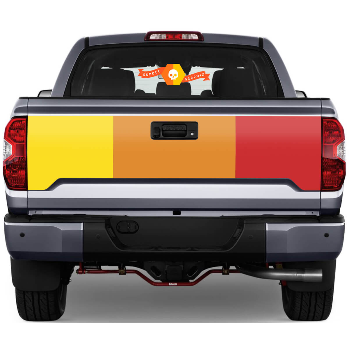Tailgate Vintage Retro Rear Sticker Decal For Toyota Tacoma Third generation 2015-2022 SupDec