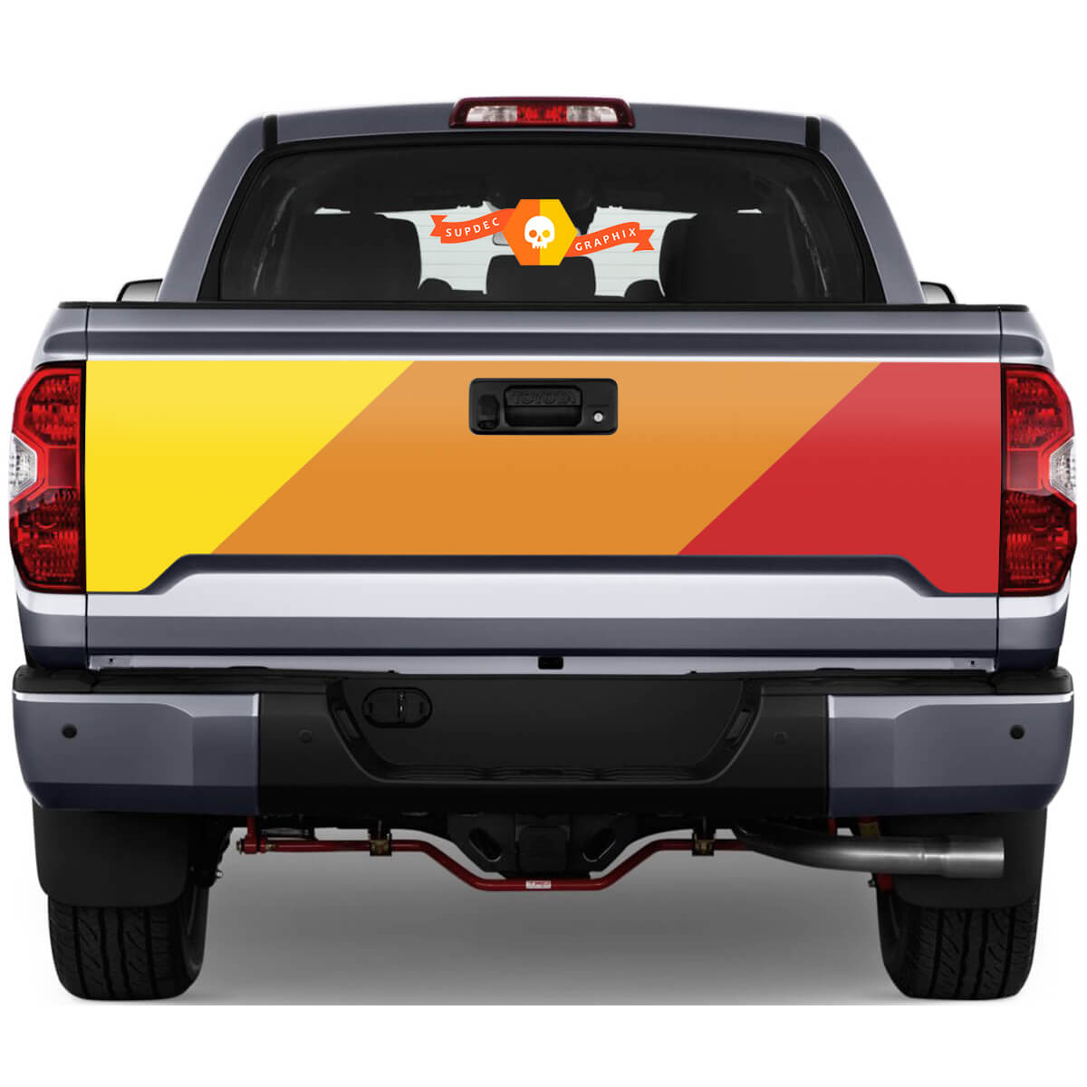 Tailgate Vintage Retro Rear Sticker Decal For Toyota Tacoma Third generation 2015-2022 SupDec 2