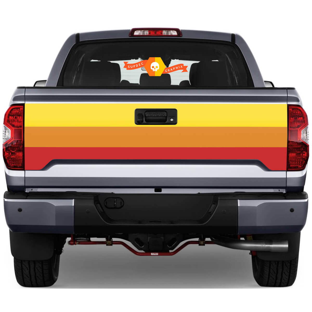Tailgate Vintage Retro Rear Sticker Decal For Toyota Tacoma Third generation 2015-2022 SupDec 3