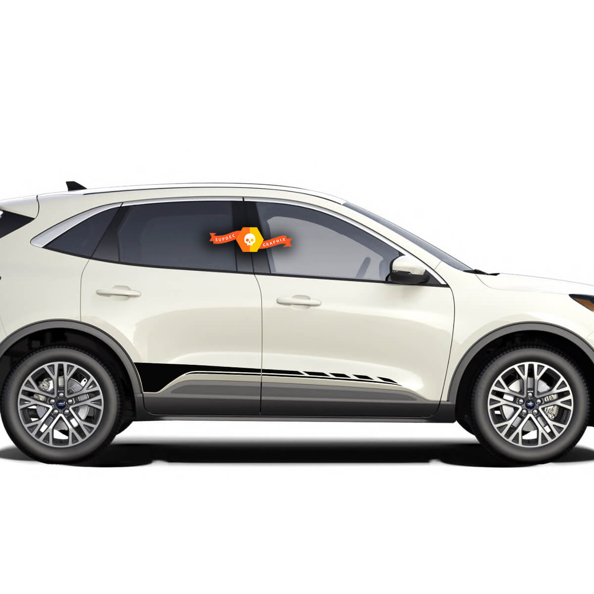 Ford Escape 2020 - 2022 Doors Stripe Rocker panel Vinyl Decal Kit Sticker Graphic