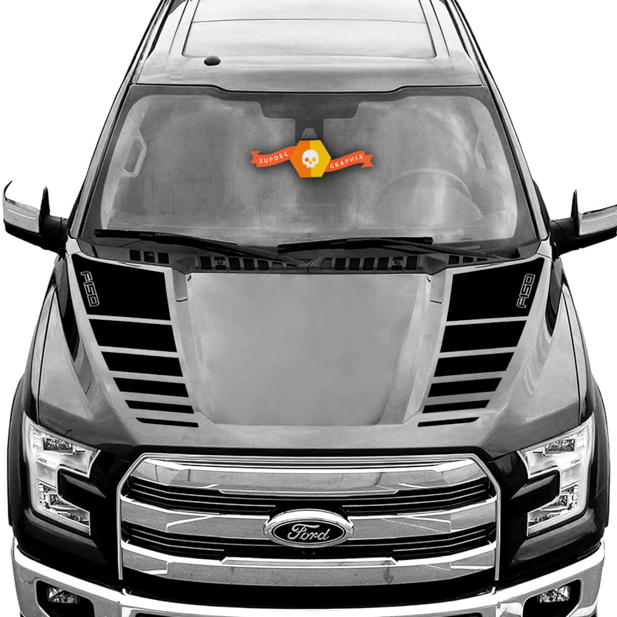 Ford F-150 2016 - 2021 F-150 Logo Hood Vinyl Spears Decals Stickers Graphic