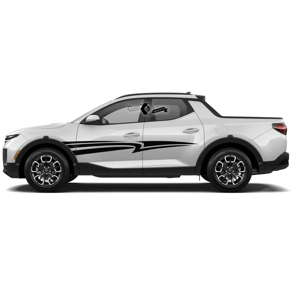 Doors Rally Side Vinyl Stickers Decal Graphic fit to Hyundai Santa Cruz