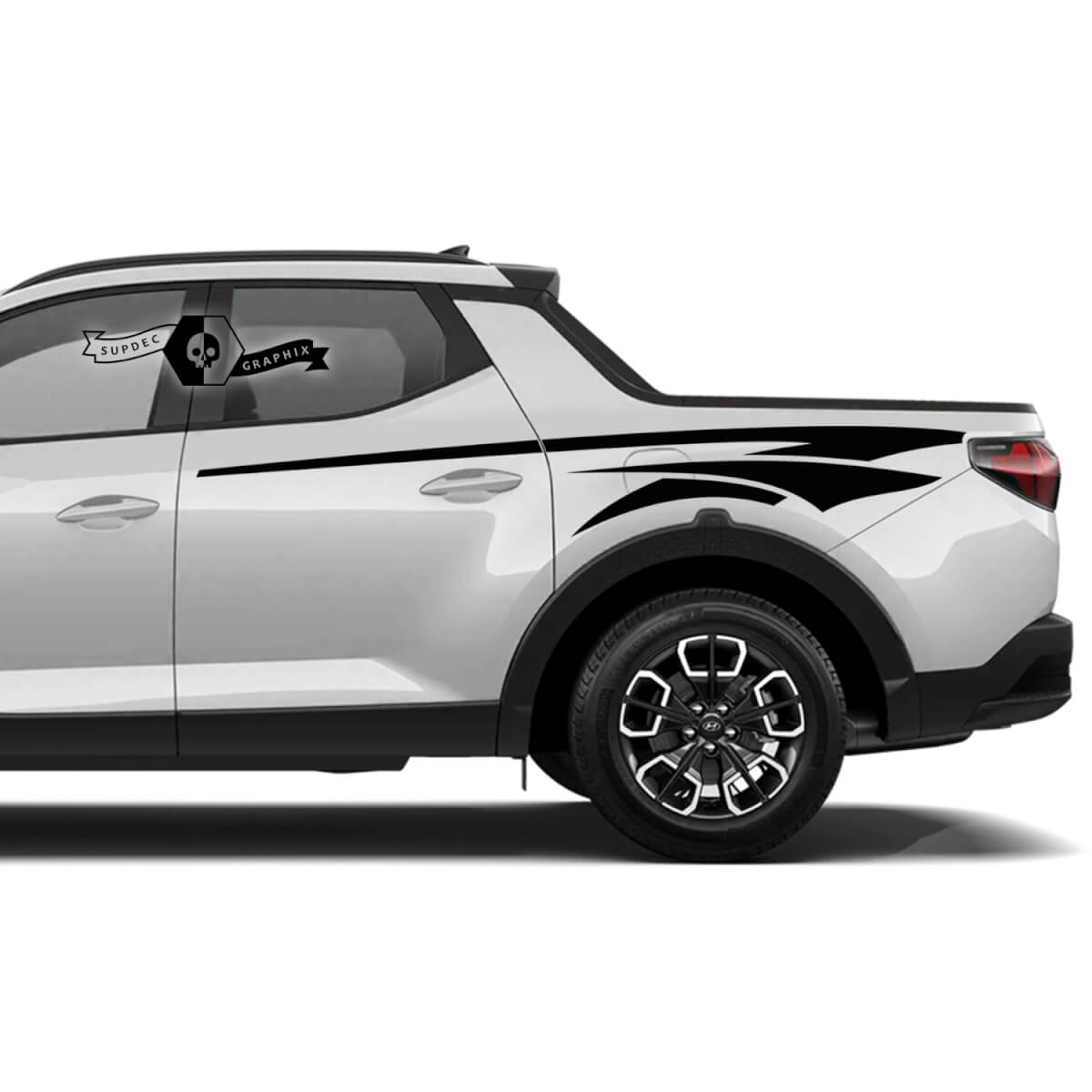 Door Bed Side Vinyl Stickers Decal Graphic fit to Hyundai Santa Cruz