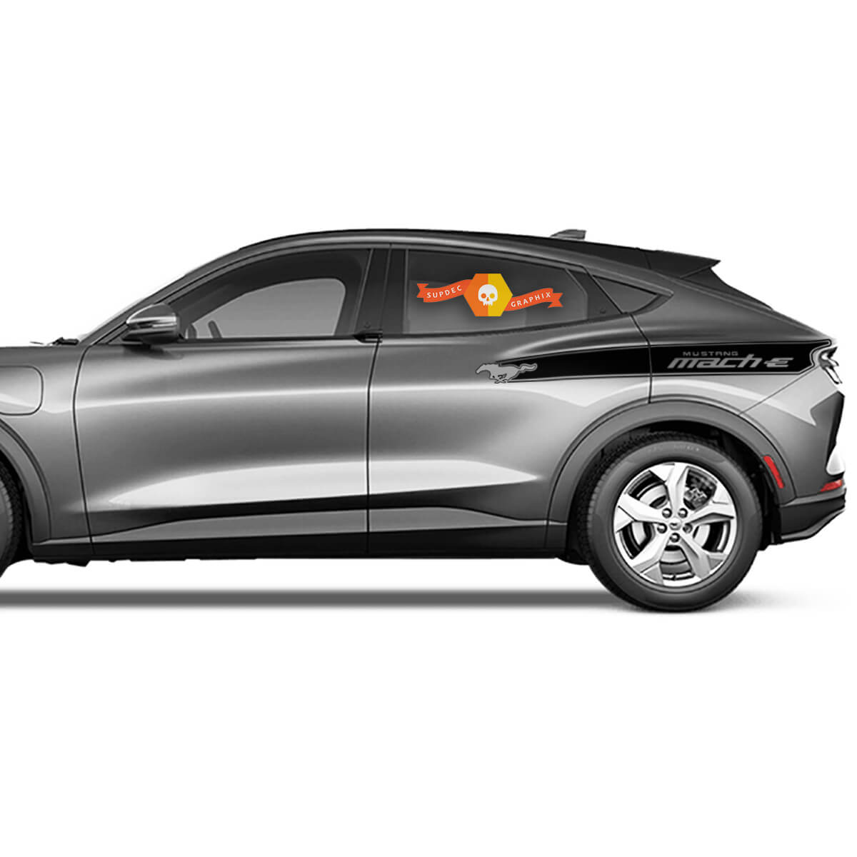 Ford Mustang MACH-E Logo Side Door Stripes Decal car vinyl sticker Shelby racing stripes
