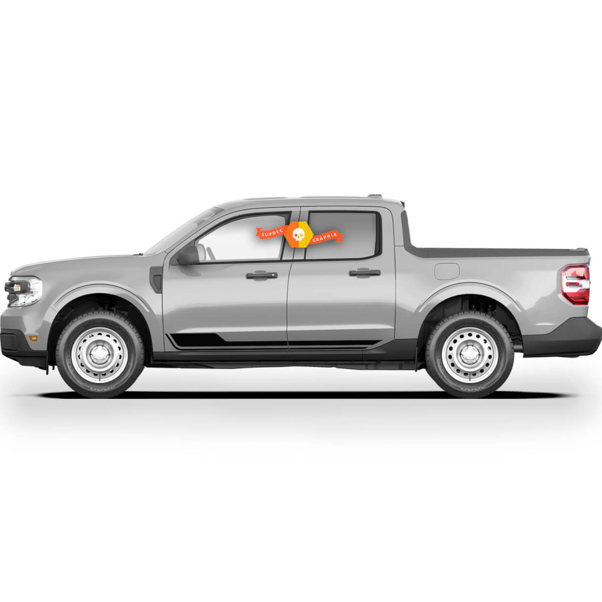 Pair Ford Maverick 2022 FX4 Graphics Decals Rocker Panel Maverick Stickers