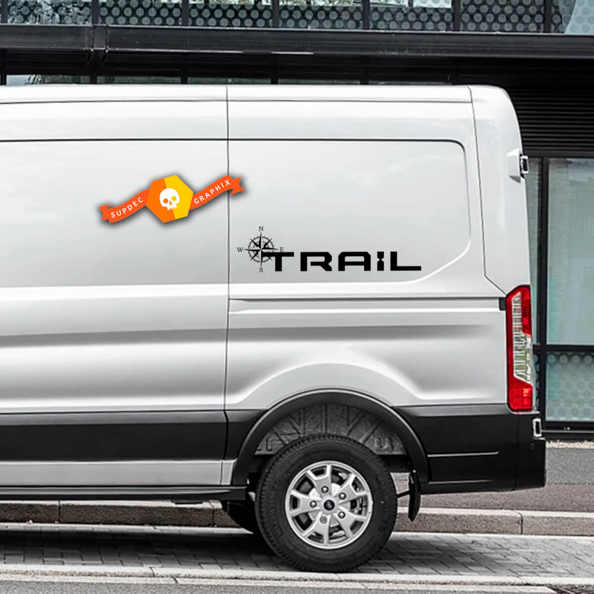 FORD TRANSIT-TRAIL Compass Transit Logo Vinyl Stickers Decals