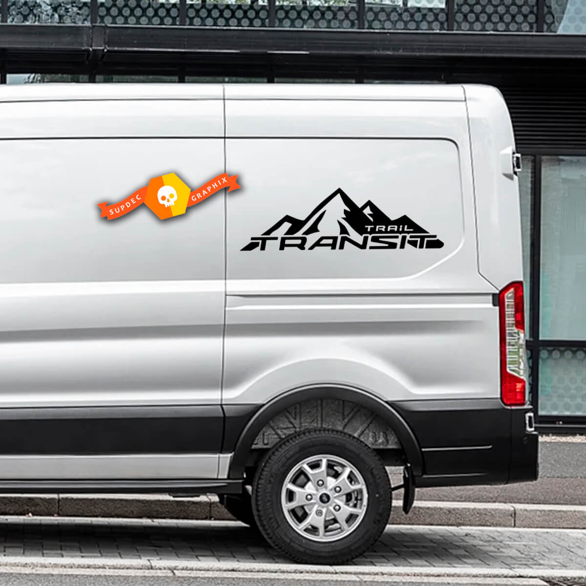 FORD TRANSIT-TRAIL Mountain Logo Vinyl Stickers Decals