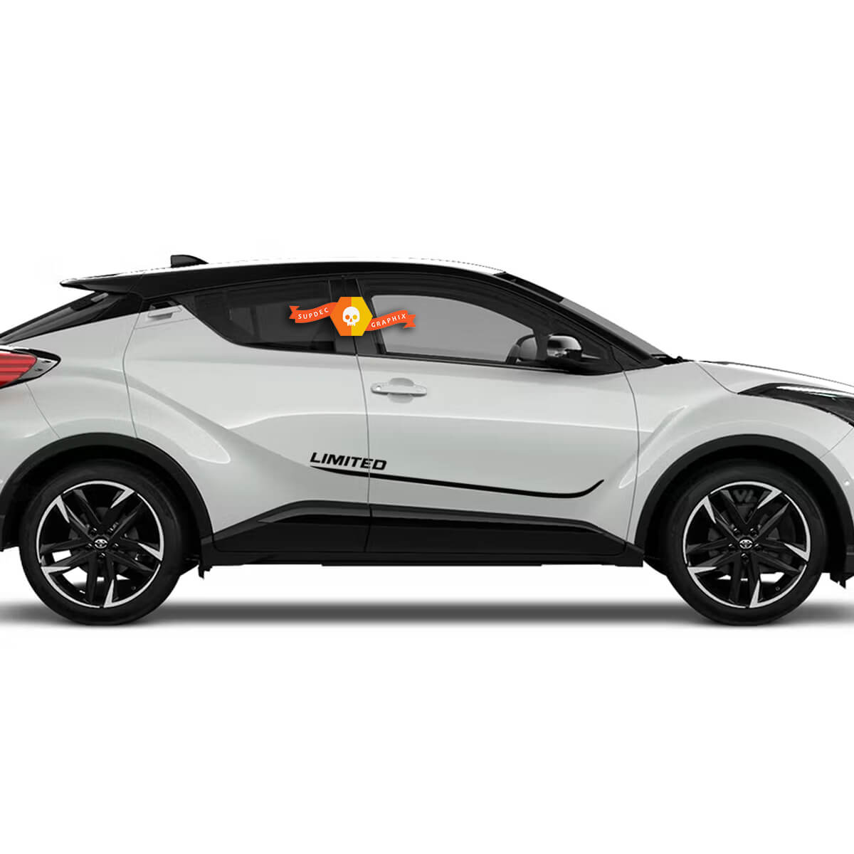 Pair Toyota C-HR Hybrid Sport XLE Side Doors LIMITED Vinyl Decal Sticker Graphics Kit