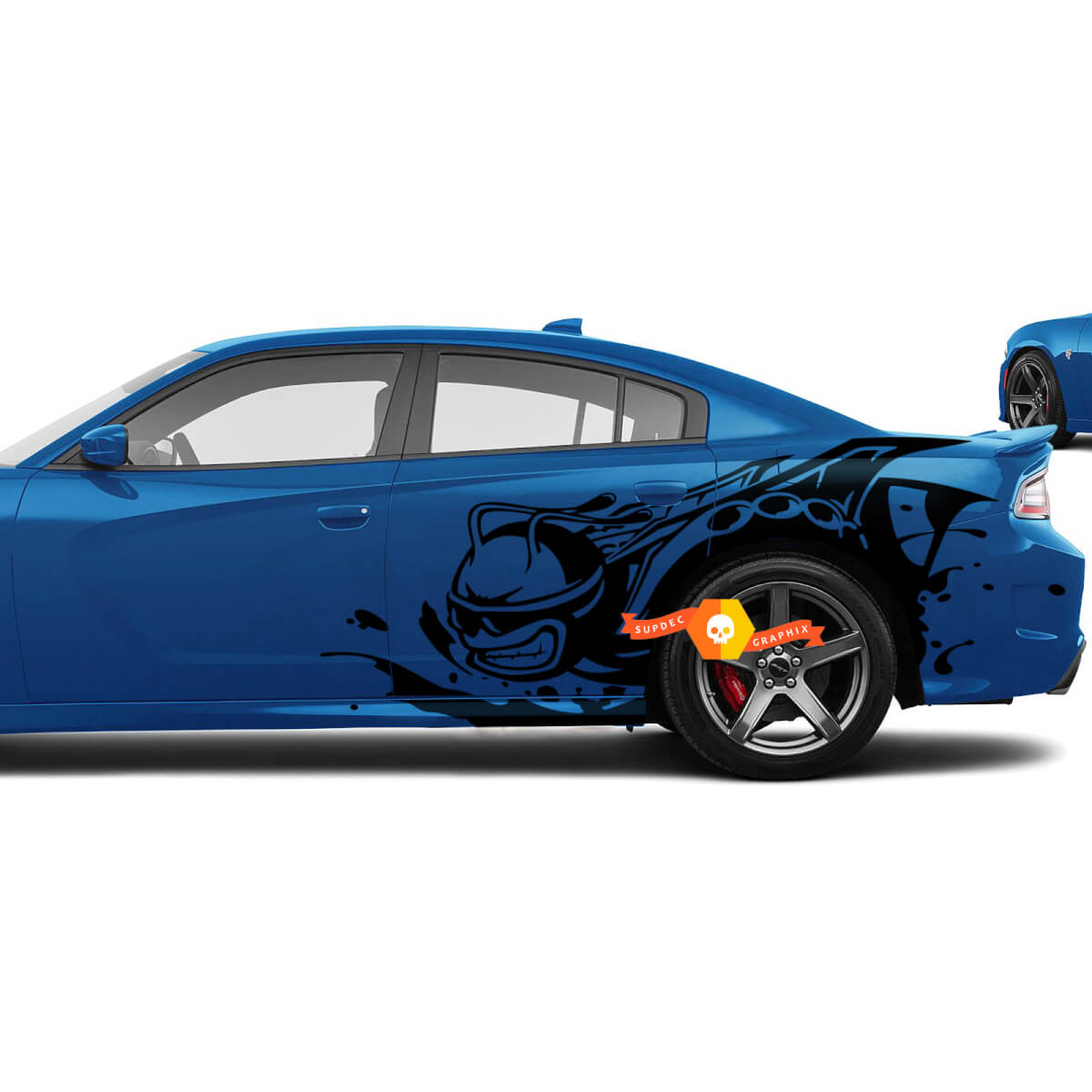 Dodge Challenger Charger RUMBLE BEE   style Splash Grunge Stripes Kit Vinyl Sticker Decal Graphic
