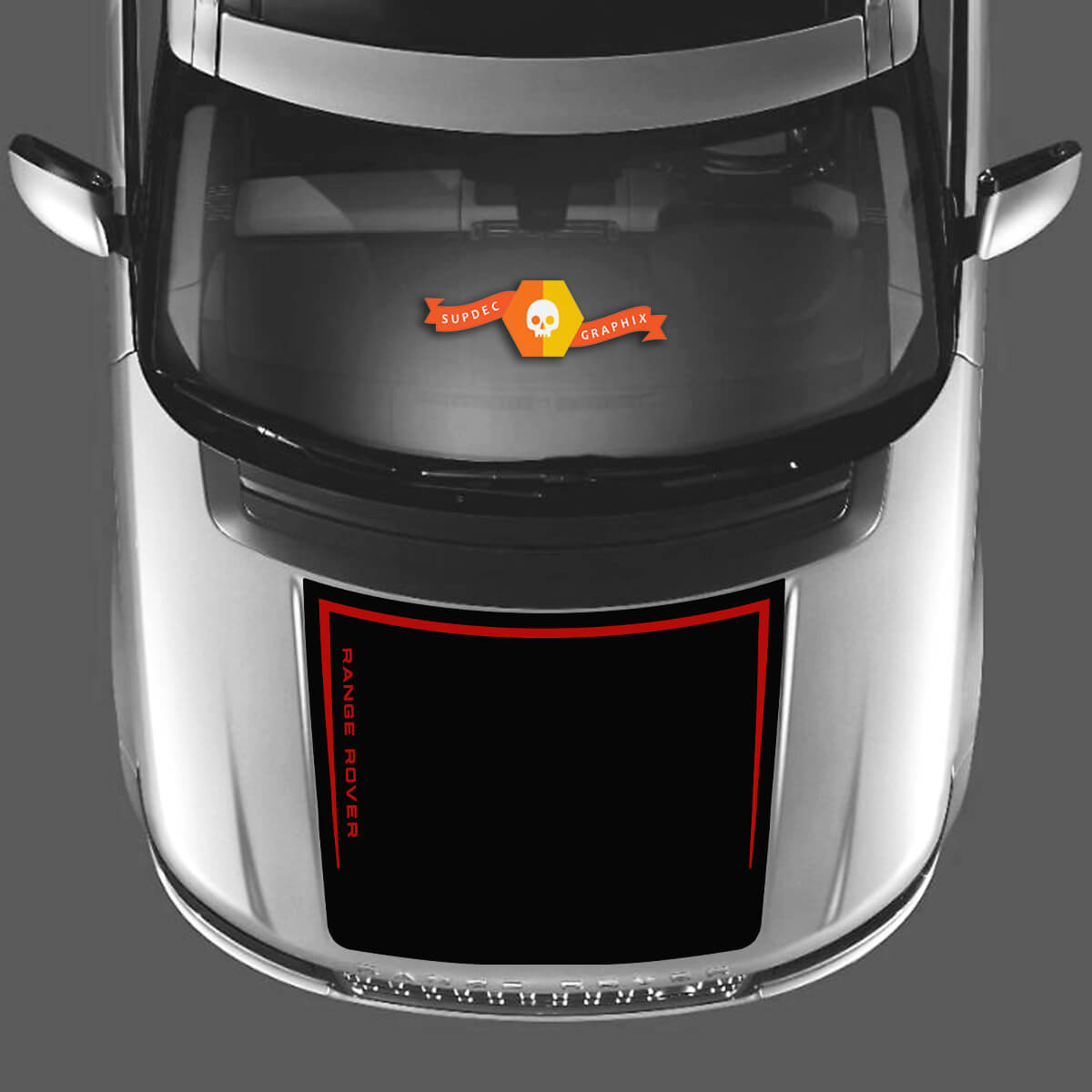 2 Colors Hood Decal Stickers Vinyl Graphic RANGE ROVER Vogue L405 2013 2017 