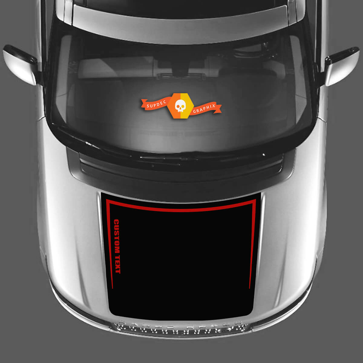 2 Colors Hood Decal Stickers Vinyl Graphic RANGE ROVER Vogue L405 2013 2017 --- Custom Text