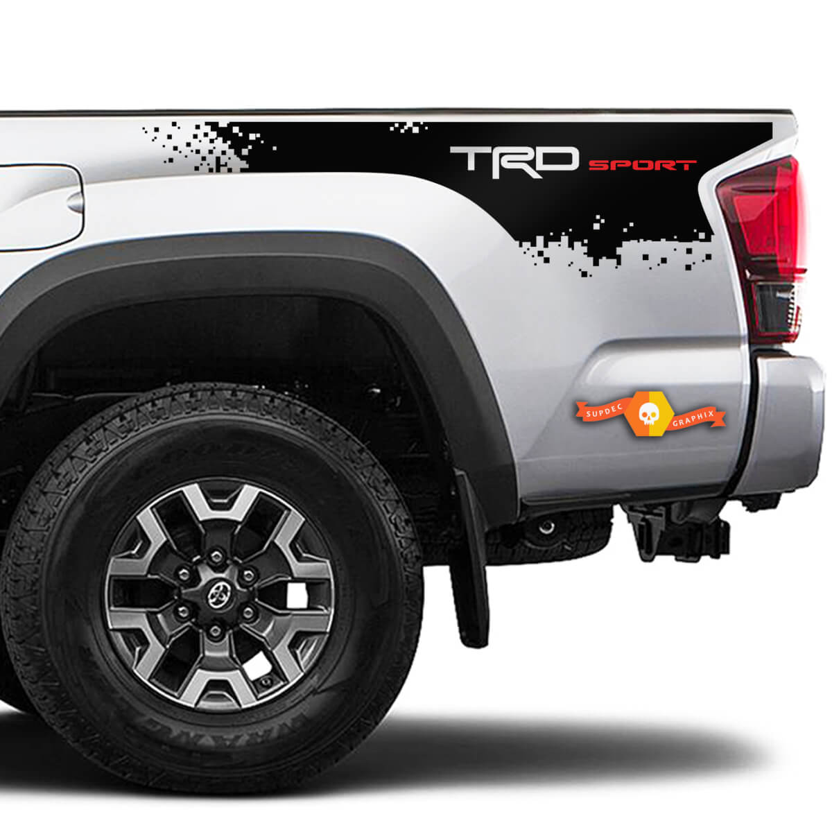 2 Toyota Tacoma 2016-2022+  2023+ TRD Sport Bed Side Bed Stripes Vinyl Stickers Decal for Toyota Tacoma
