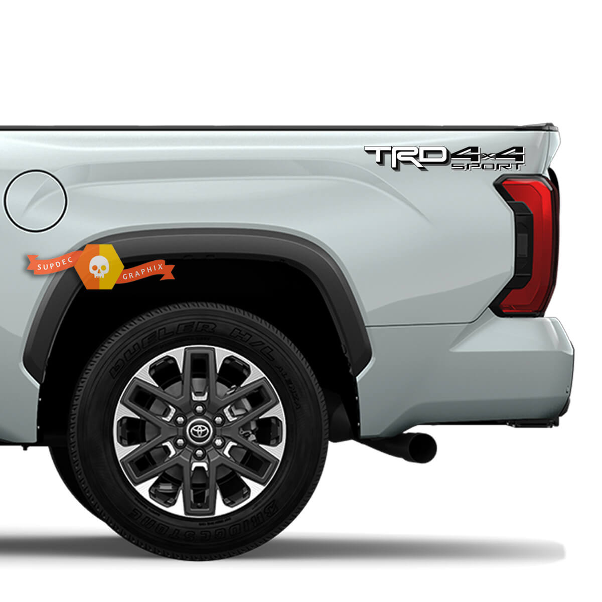 Pair Toyota Tundra 2023 TRD 4x4 Sport Toyota Racing Decal Vinyl Sticker
