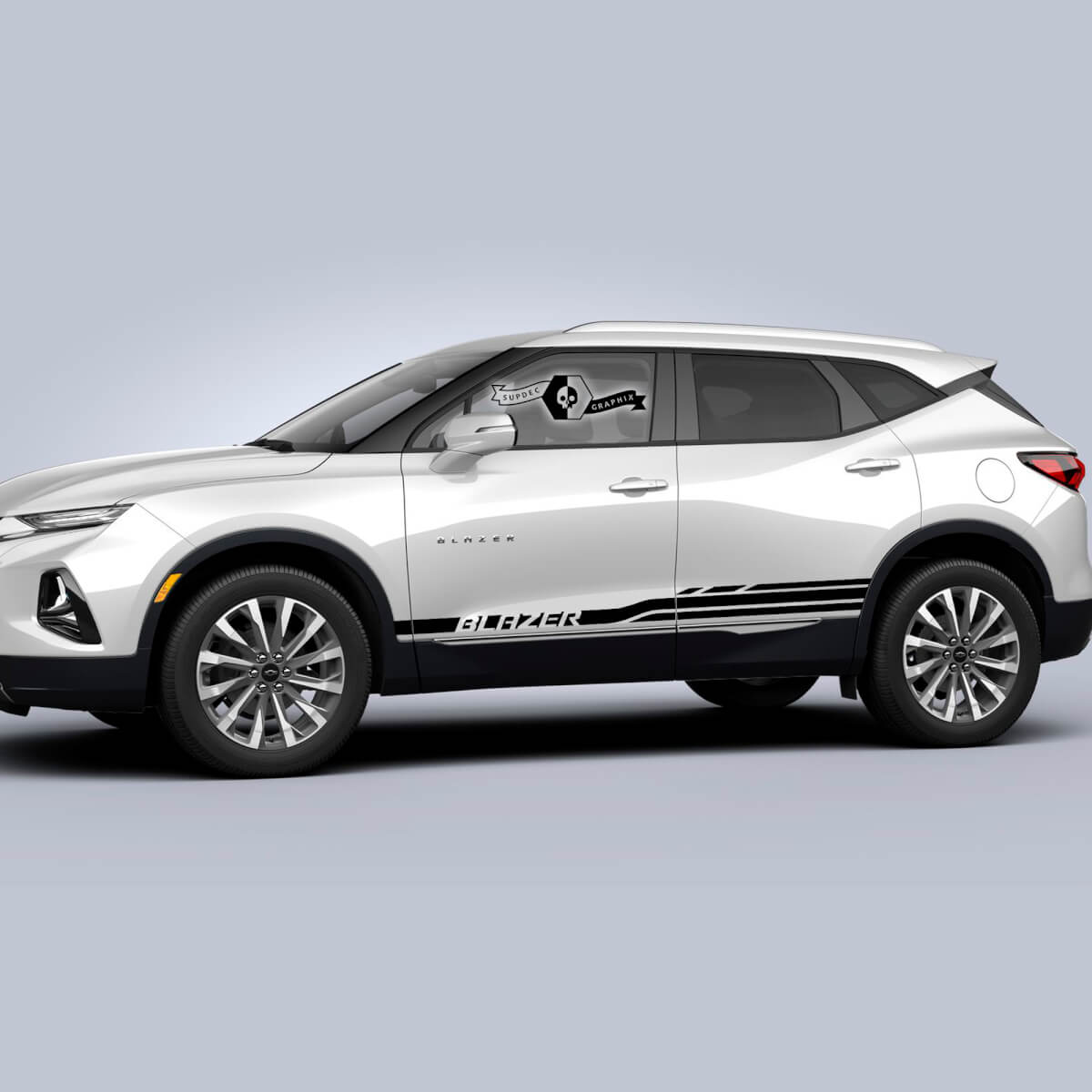 Pair Chevrolet Blazer 2023 Side Rocker Panel Stripe Vinyl Decal Sticker