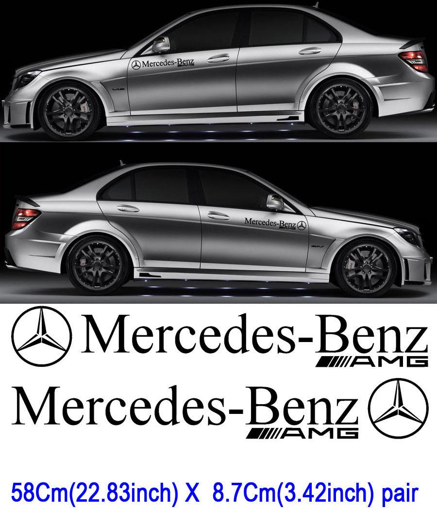 2 Mercedes Benz Motorsport sticker Decal CAR AMG C63 E63 SLK SL6
