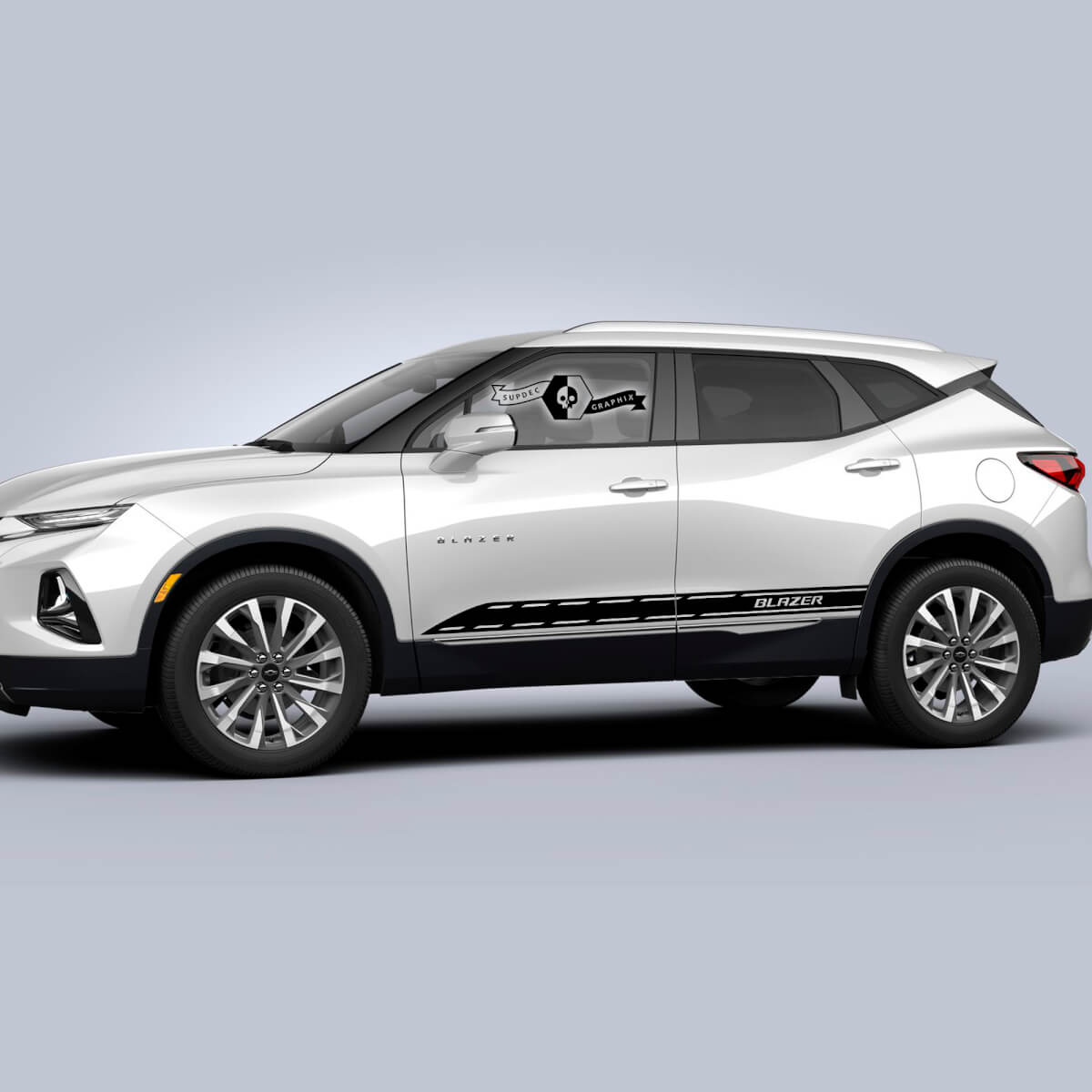 2x Pair Chevrolet Blazer 2023 Graphics Decals Doors Side Rocker Panel Trim Vinyl Decals Stickers
