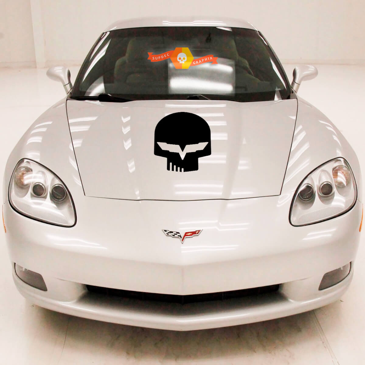 Chevy Chevrolet Corvette C6 Jake Racing Punisher Hood Vinyl Decal Sticker 