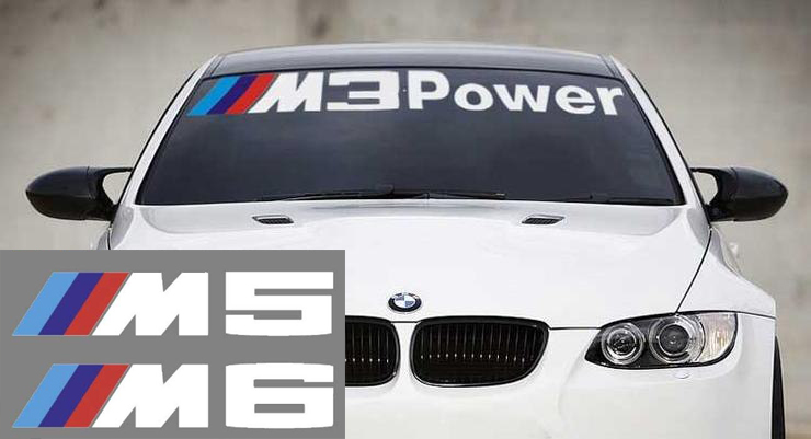 Bmw M3 M5 M6 Power Motorsport M3 M5 M6 E36 E39 E46 E63 E90 Sticker Decal