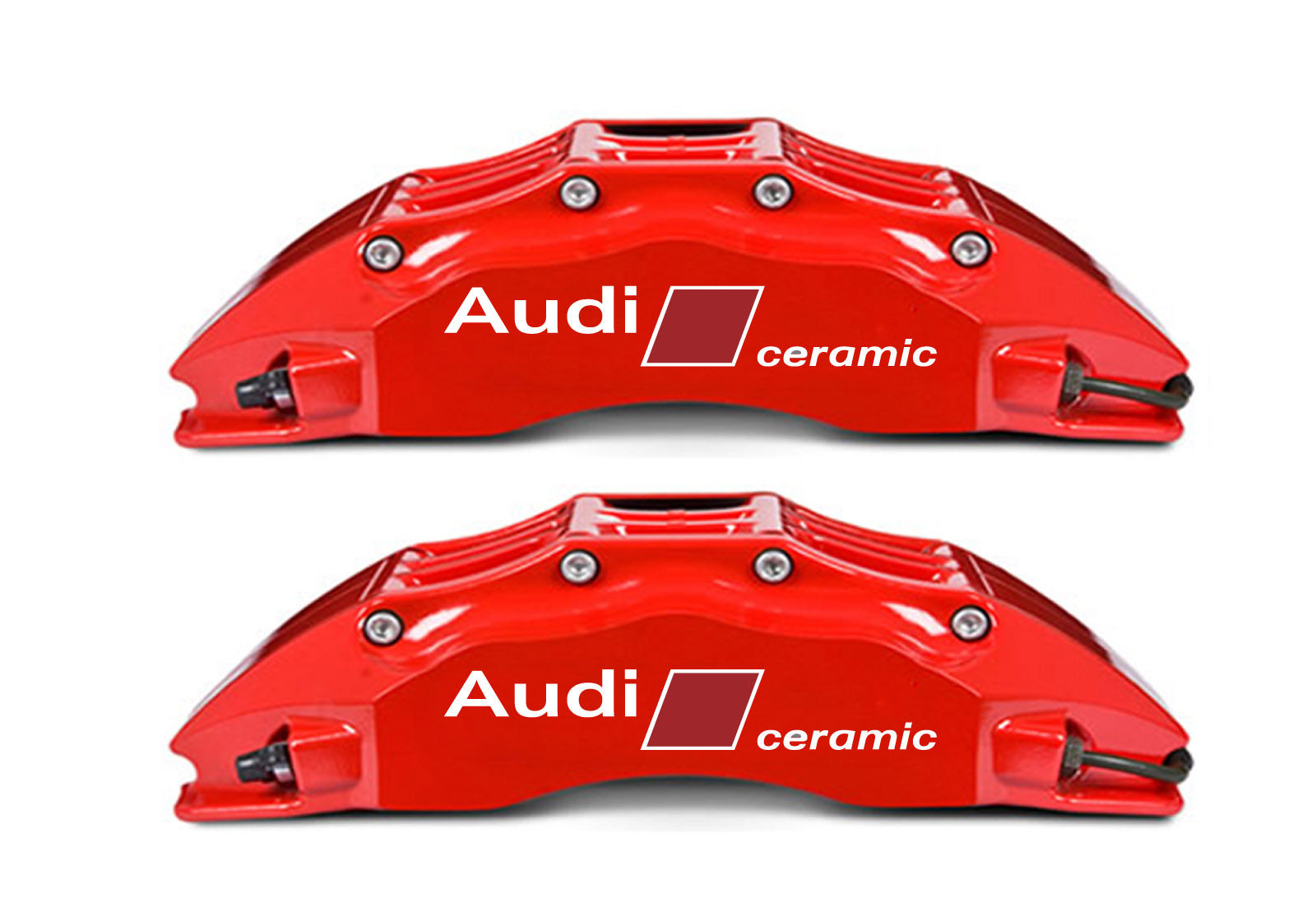 2 Audi Carbon Ceramic Stickers Brakes RS4 RS6 RS7 S8 Q7 Decals
