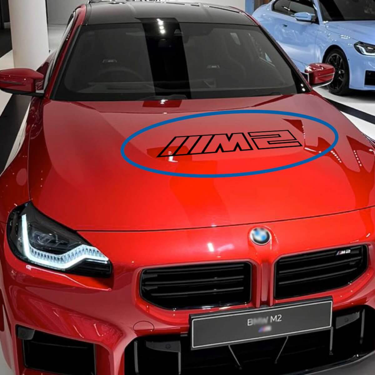 2023 BMW M2 G87 M Performance Parts Hood vinyl decal sticker