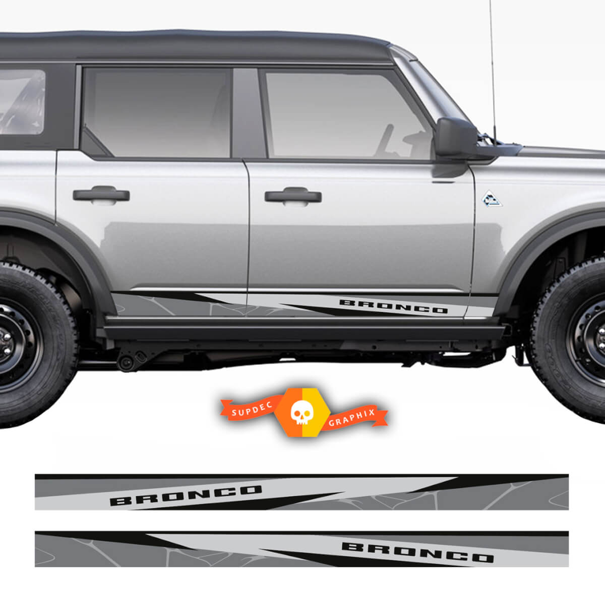 Side Bronco Graphics Decal Sticker for Ford Bronco