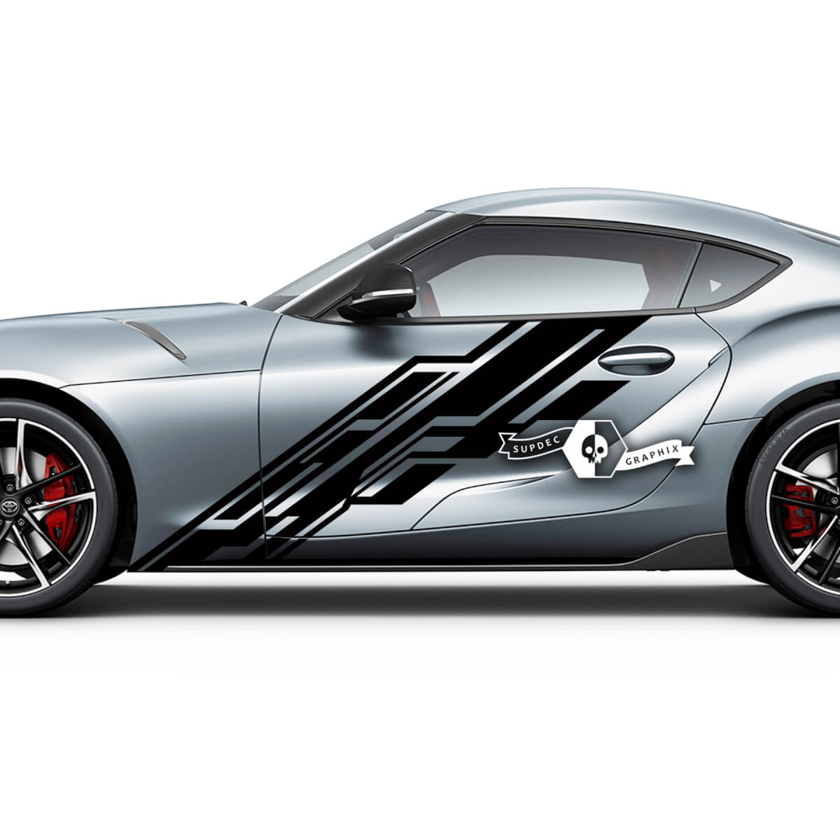 Toyota Supra MKV A90 A91 Doors Side Large Racing Graphics Decals Stickers