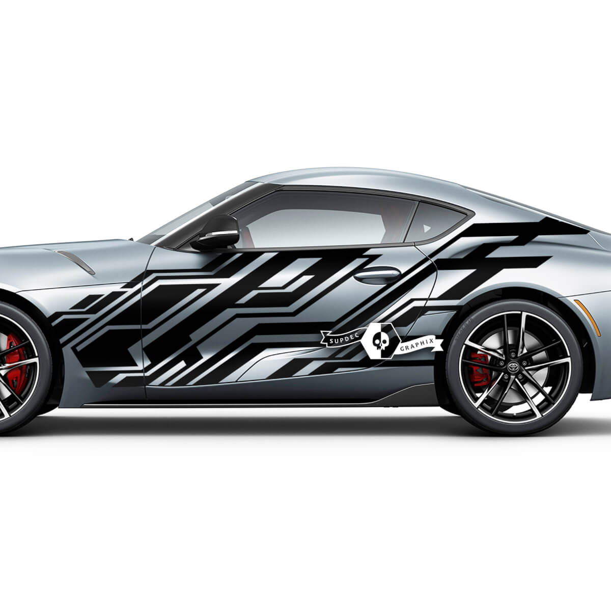 Huge Body Toyota Supra MKV A90 A91 Doors Side Tribal Racing Graphics Decals Stickers