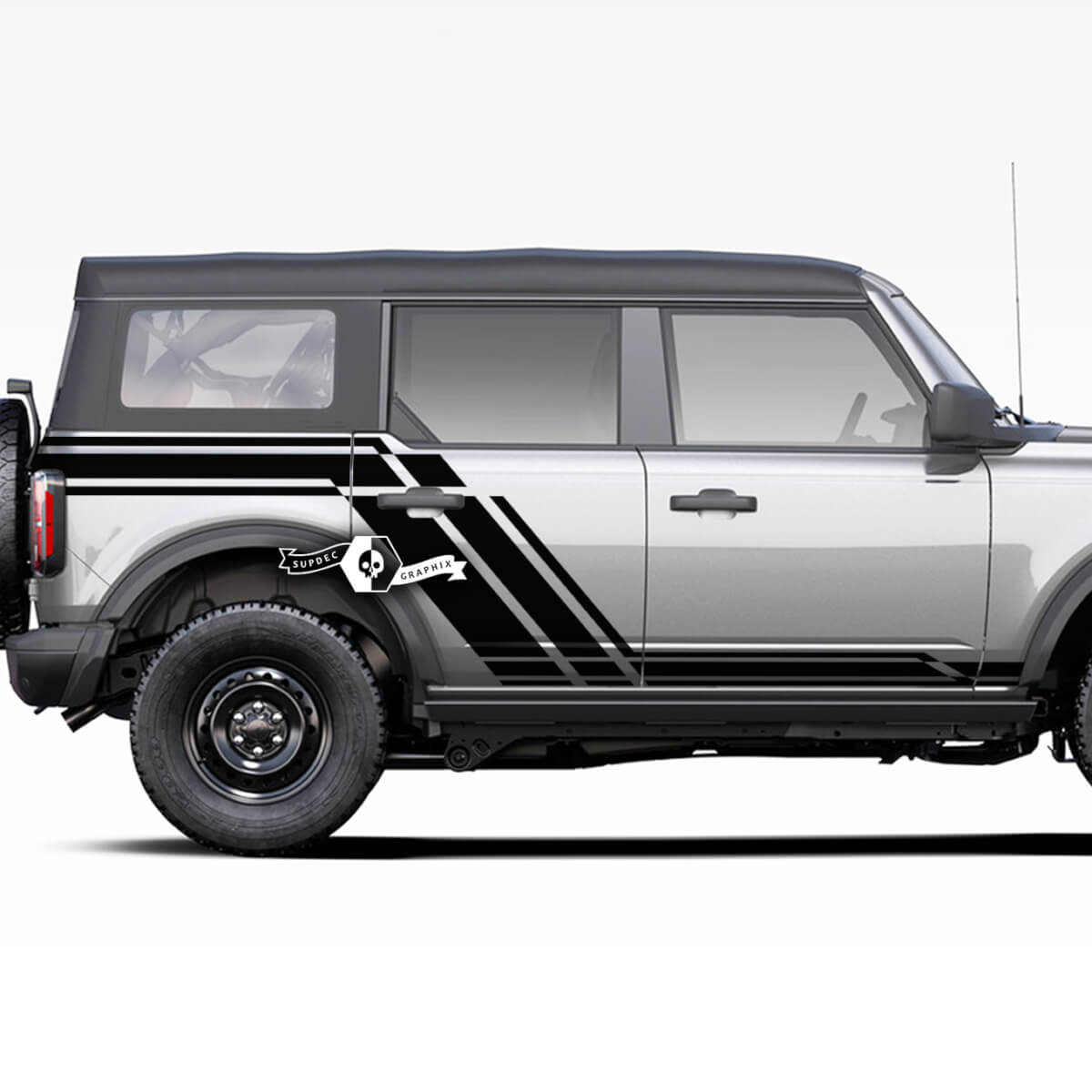 Pair of  Doors Side Doors - Rocker Panel Graphics Splash Decals Stickers for Ford Bronco 20212022 2023