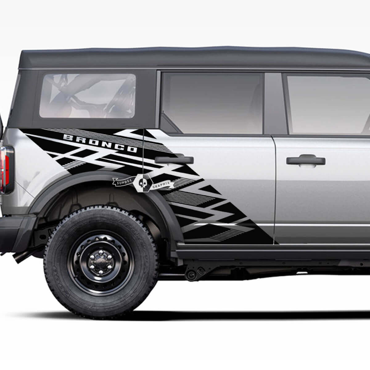 Side Bed Ford Bronco Rear Fender Graphics Splash Decals Stickers
