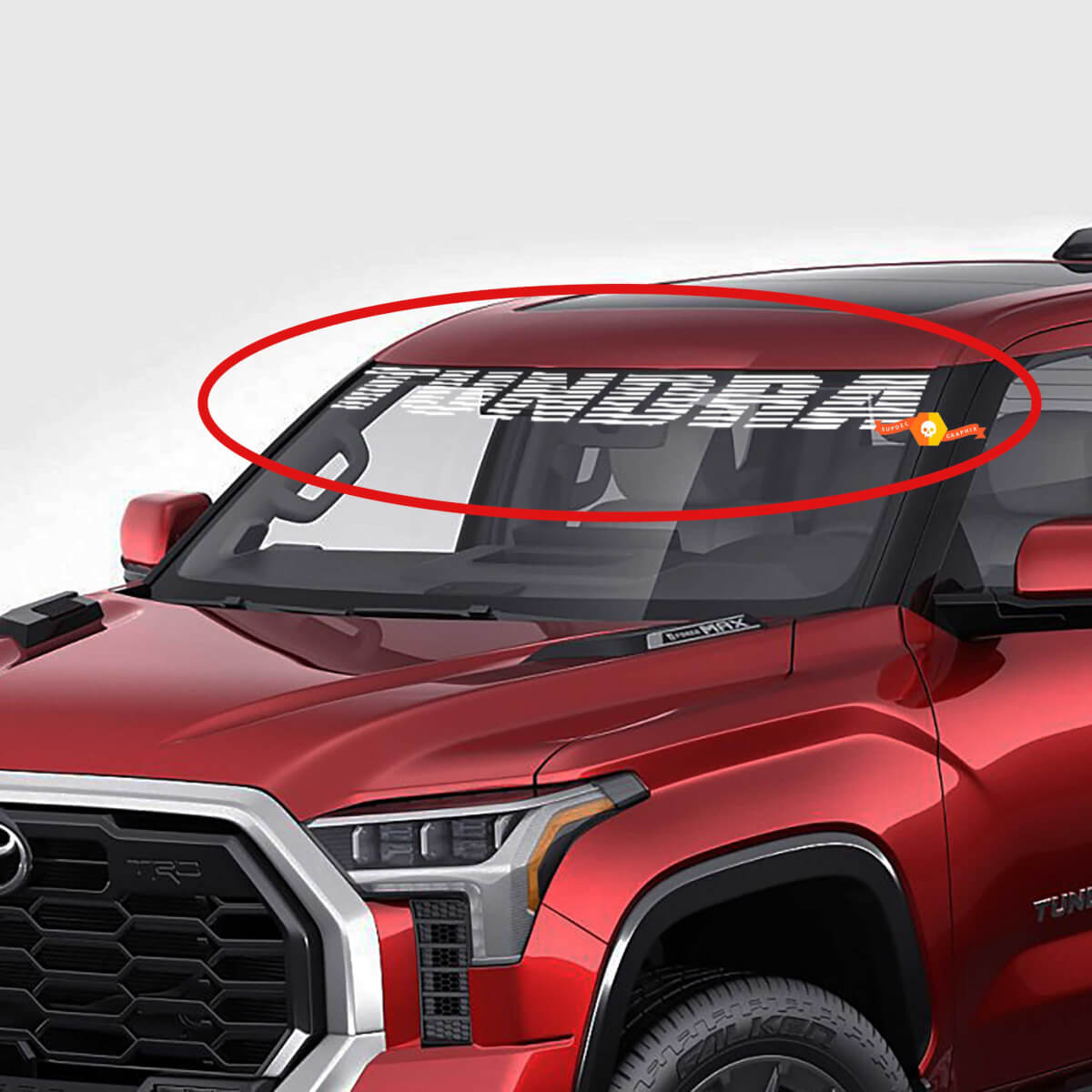  Tundra Front Windshield Banner Decal Sticker Toyota Truck Off Road Sport 4x4