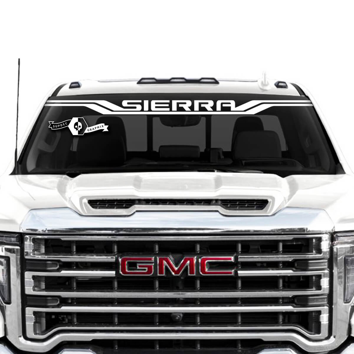 Windshield GMC Sierra 2500HD Logo Vinyl Sticker Decal for GMC Sierra Graphics